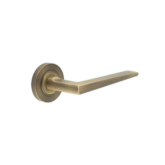 Frelan Hardware - Satin Brass Knurled T-Bar Door Handles - JV850SB - More 4  Doors