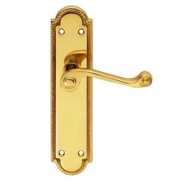 Cylinder Pull Georgian Victorian Front Door Flap Lock Polished Chrome 
