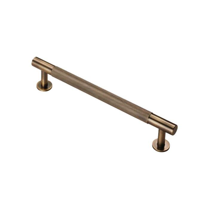Flat Cabinet Edge Pull - Distressed Antique Brass