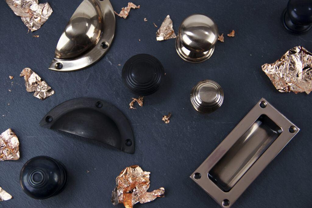 Black and Polished Brass Moodboard