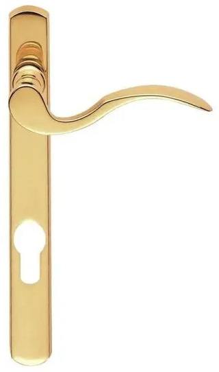 Carlisle Brass Scroll Multipoint Door Handle in Polished Brass at More Handles